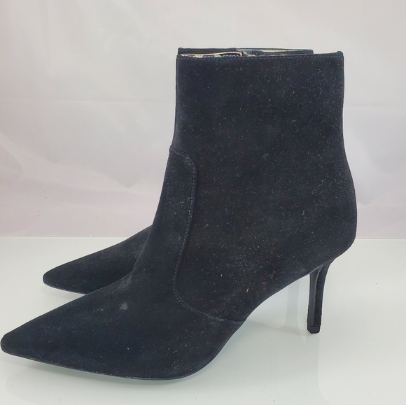 NWT$278 KATE SPADE Black Padded Vikki Pointed Toe Stiletto Leather Bootie Sz 6 - Picture 6 of 14